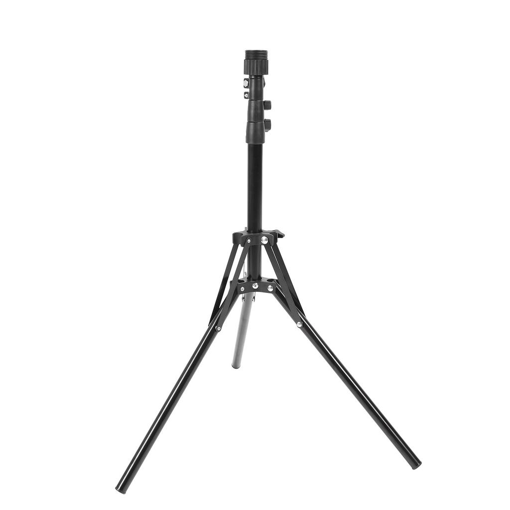 Wig Head Stand Tripod Aluminum Alloy Adjustable Height Portable Mannequin Head Stand Holder for Cosmetology
