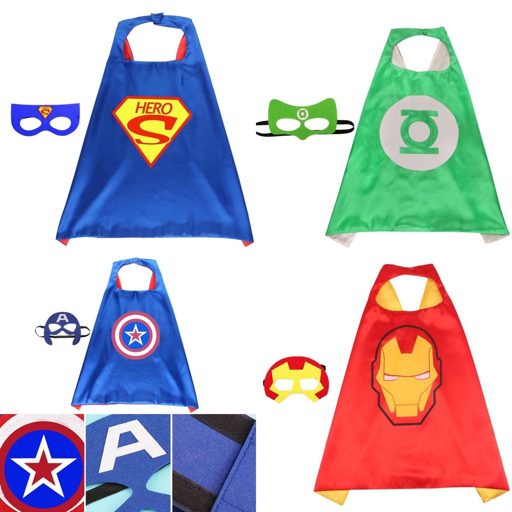 Superhero Cloak Adult Children Cape With Mask For Ultimate Halloween Costume Experience