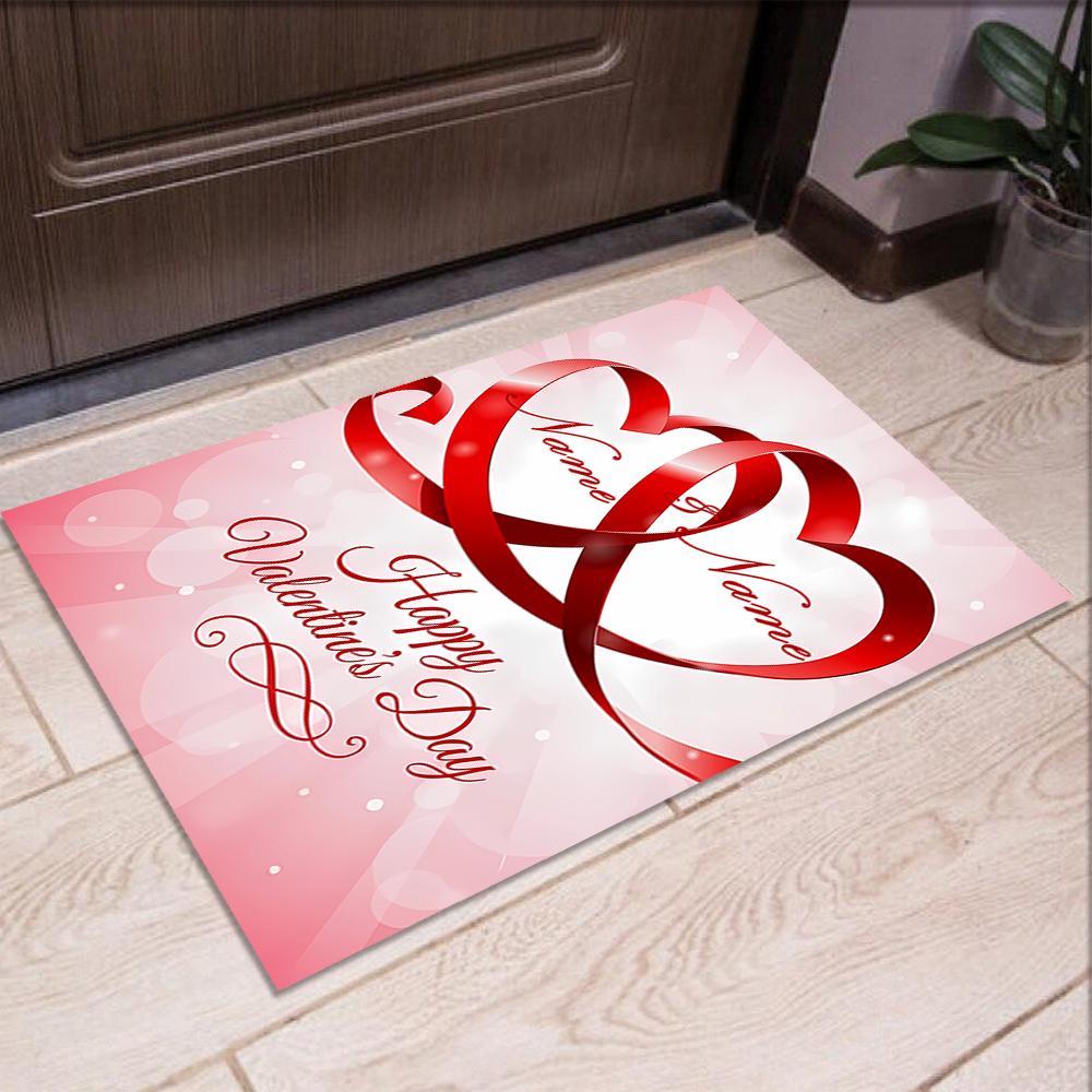 Custom Name Love Printed Carpet,Rug for Office Chair Living Room Bedroom Kitchen Room Decor Gifts.