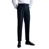 Men's Casual High-Waist Autumn Trousers with Paris Buckle – Retro Drape Business Suit Pants