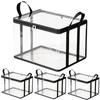 Storage Bags for Clothes 4pcs Stackable Heavy Duty Bins Under Bed Organizer Clear Moving Bags for Clothing Toy Shoe Laundry