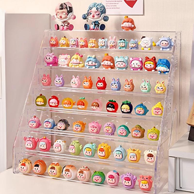 Small Ornament Display Box Fruit And Vegetable Naughty Bag Mini Blind Box Rack Storage Transparent Display Rack