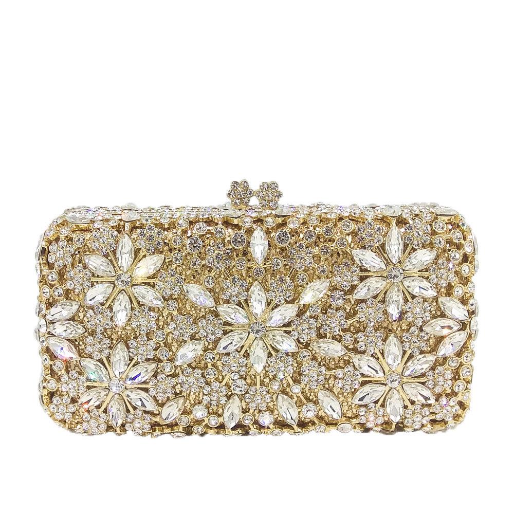 2025 Stone Chain Evening Bags Luxury Handbags Women Rhinestones Clutch Purse For Birthday Designer Crystal Evening Clutches Bags
