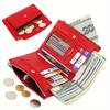 Vintage Chic Double Zipper Wallet Multi-card Coin Purse Portable Buckle Wallet