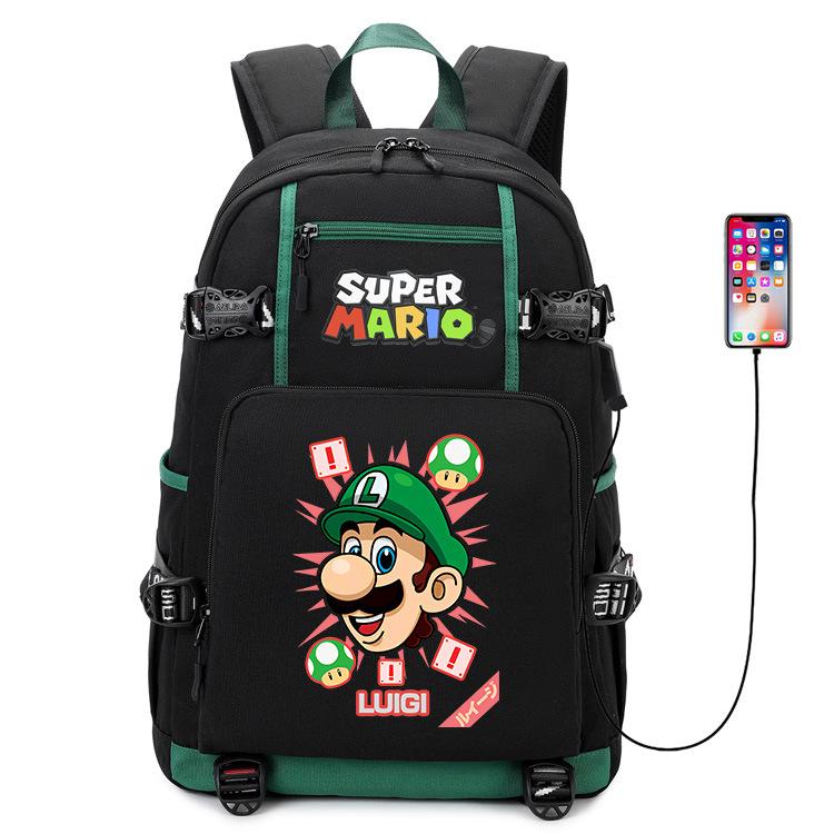 Rucsac Imprimat Super Mario Bros Ghiozdan Școlar pentru Copii Capacitate Mare Impermeabil Geantă de Călătorie pentru Computer