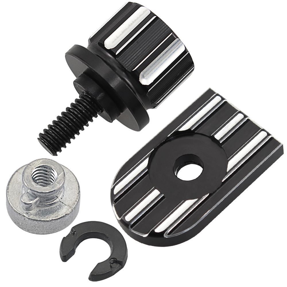 Motorcycle Rear Fender Seat Bolt Screw Nut Tab Cover For Harley XL Dyna Softail Touring Motorbikes 96-Up Billet Aluminum Parts