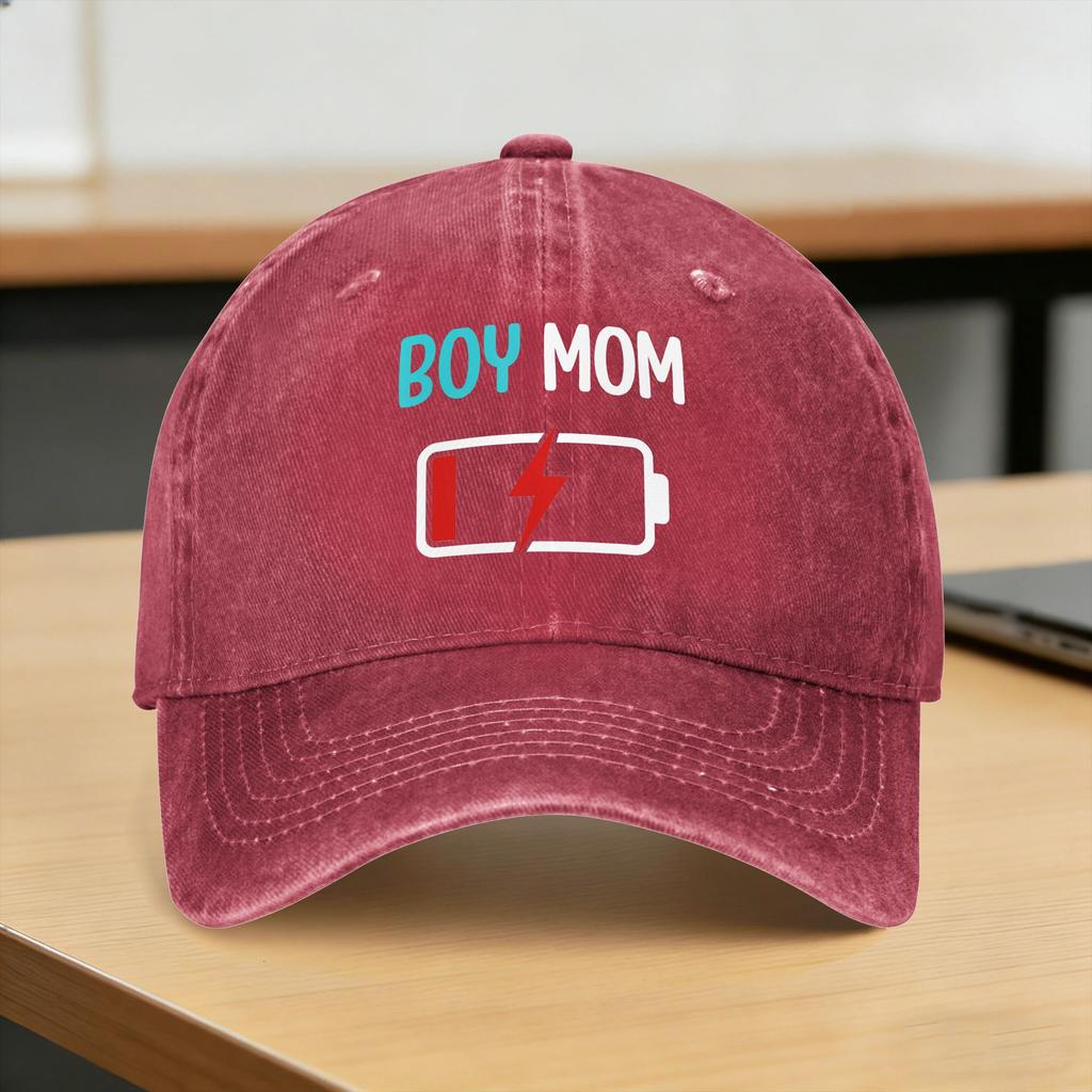 Washed Baseball Cap Funny Mothers Day Boy Mom Summer Hip Hop Hats For Couple Women Y2K Cool Outdoor Gym Sun Baseball Caps