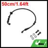 Motoforti 50/60/70/80/90/100/110/120/130cm Motorcycle Brake Clutch Oil Hose Line Kit for Motorcycles Dirt Bikes ATV Black