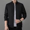 Spring and Autumn New Jackets, Medium and Old Jackets, Stand Collar Jackets, Solid Color Dad Jackets, Light Business Men's Jackets