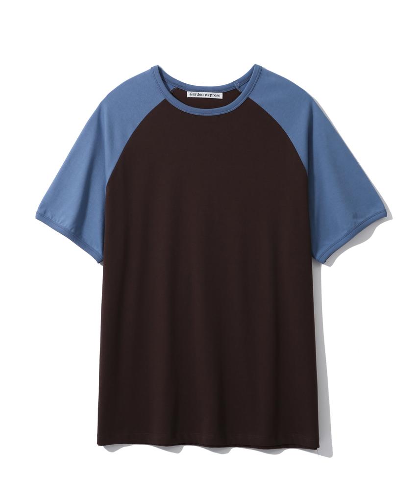 GARDEN EXPRESS Athletic Raglan T-Shirt (Brown Mix)