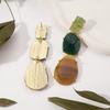 Vedawas Colorful retro-geometric resin earrings, simple banquet holiday earrings women jewelry