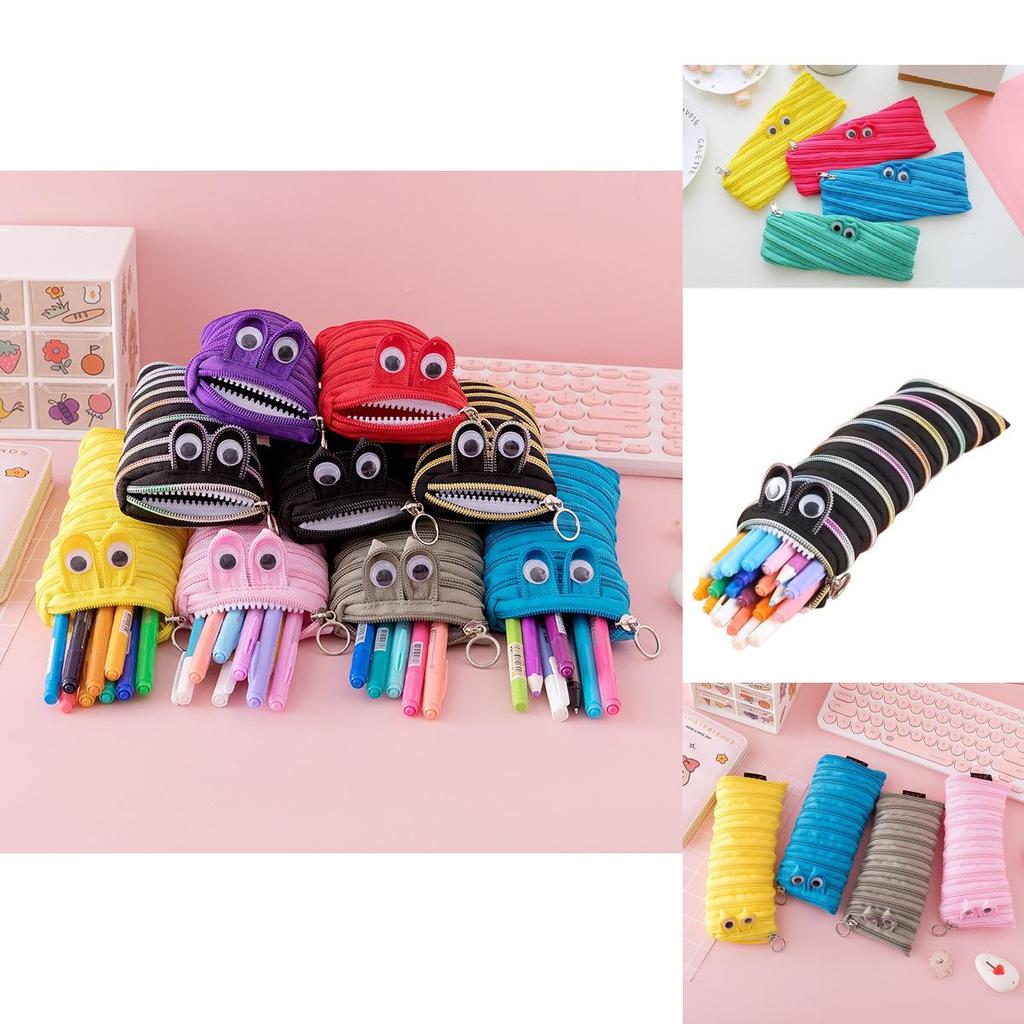 Entzückendes Canvas Reißverschluss Federmäppchen Für Kinder Niedliche Kreative Koreanischer Stil Schreibwaren Tasche