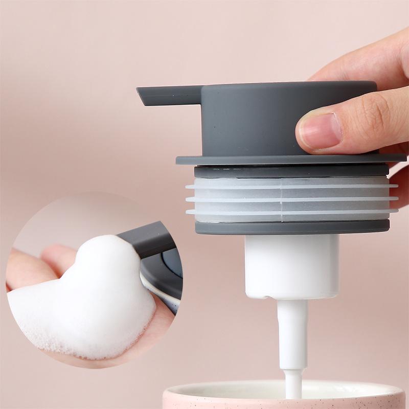 Anti Clog Foam Soap Dispenser Pump Head Reusable Durable Nozzle for Kitchen Bathroom Hand Soap Bottles