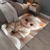Verschiedene Größen Süße Katze Druck Teppich Teppiche für Wohnzimmer Schlafzimmer Sofa Fußmatte Dekor Yoga Weiche Rutschfeste Bodenmatten Große Größe