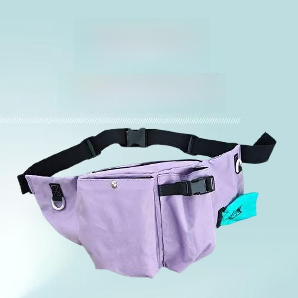 Pet Food Bag Outdoor Training Waist Pack With Canvas Material For Dog Walking And Training