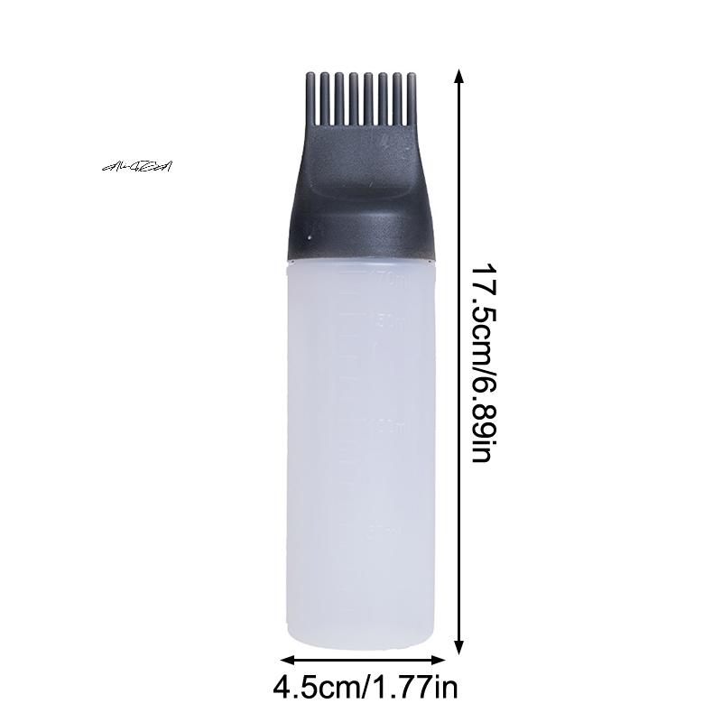 1 szt. 170 ml Plastikowa butelka z aplikatorem do wyciskania na olej do włosów, farbę, szampon do koloryzacji włosów, do czyszczenia na sucho, fryzjerska