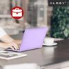 Case for Apple Macbook Air 13.6 2022-2025 (M2/M3/M4) - Flexible, Matte Protective Case, Lightweight and Durable - Alogy Airguard™ Purple