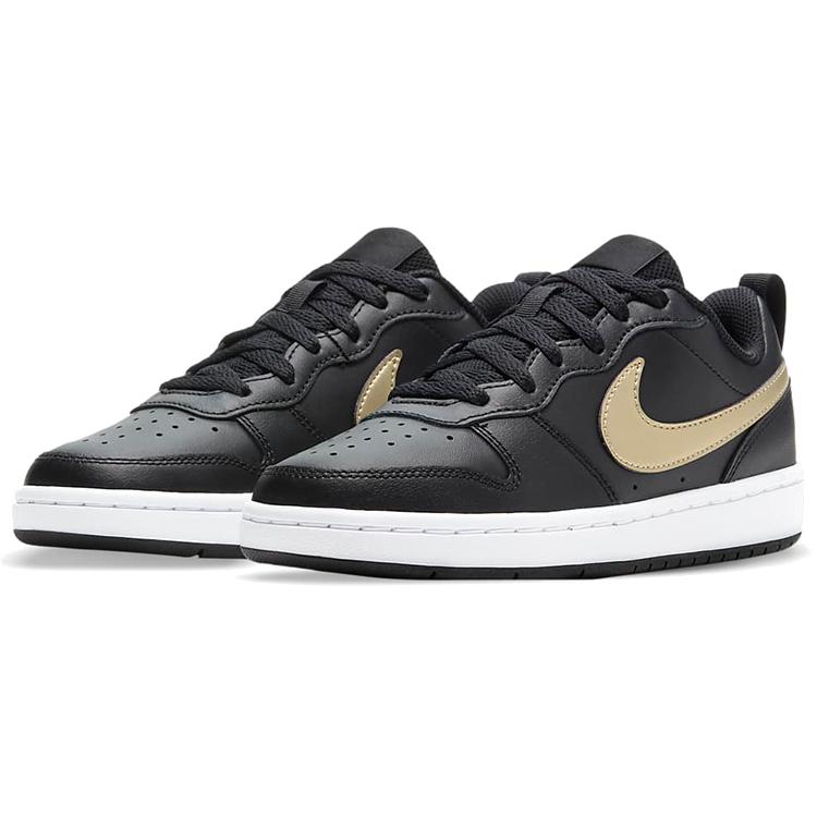 Nike Court Borough Low 2 'Black Gold' GS BQ5448-011