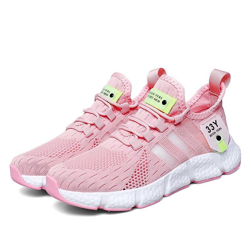 Sneakers Summer Shoes Running Shoes Flying Weaving Breathable Running Shoes Lightweight Mesh Casual Shoes