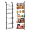 Organizador de despensa colgante de 6 niveles para puerta, estante de almacenamiento ajustable