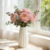 Nordic Plastic Small Vase for Table Flower Vase Tall Large Plastic Vases for Wedding Centerpieces Home Living Room Wedding Decor