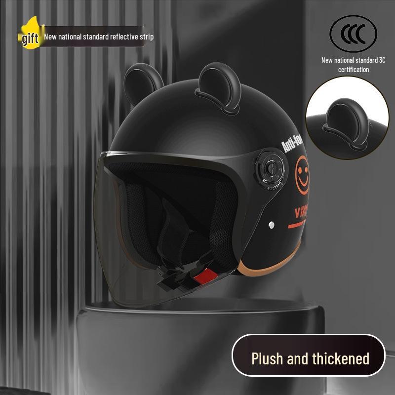 Women's Unisex Winter Warm Half Helmet for Electric Scooter/Motorcycle with Free Shipping