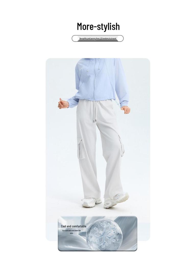Women's Quick Dry UV Protection Casual Cargo Pants - Mid-Waist Summer Style