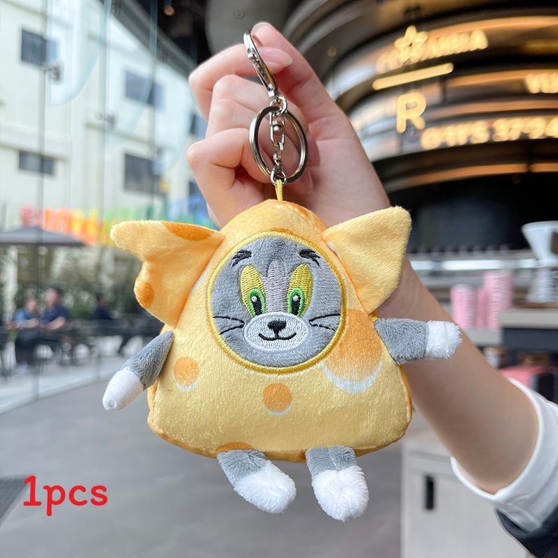 And Jerry Tom Plush Keychain With Star Moon Design For Gift Collection And