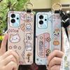 Wrist Strap Soft case Phone Case For ZTE Blade V40 Pro Dirt-resistant Cartoon Back Cover Cute Waterproof Anti-knock Ring