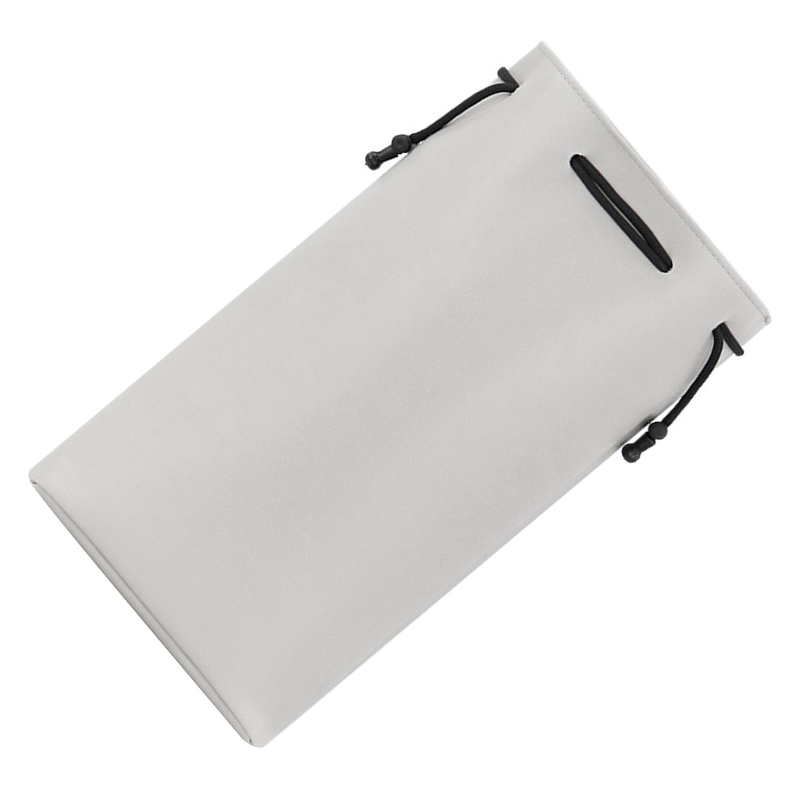 

PU Storage Hanging Bag PU Portable Large Capacity Soft Waterproof Hair Dryer Organizer for Curling серый