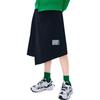 Fila X MIHARA YASUHIRO Layered Design Solid Color Pleated Skirt Women Skirts Black F11W243302F-BK