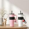 Car Ice Cooler Cup with Straw - 304 Stainless Steel Insulated, Large Capacity Household Water Cup  