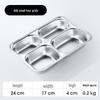 304 Stainless Steel Divided Meal Tray