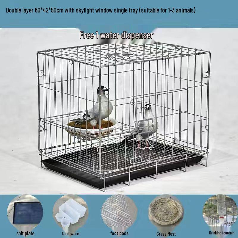 Large Pigeon Cage for Breeding & Pairing with Free Shipping - Ideal for Household Use