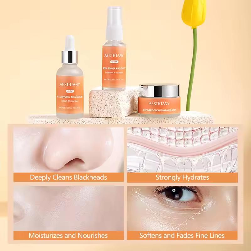 Moisturizing Gift Set (3-Piece Set) - Moisturizing Skincare Designed For Dry Skin