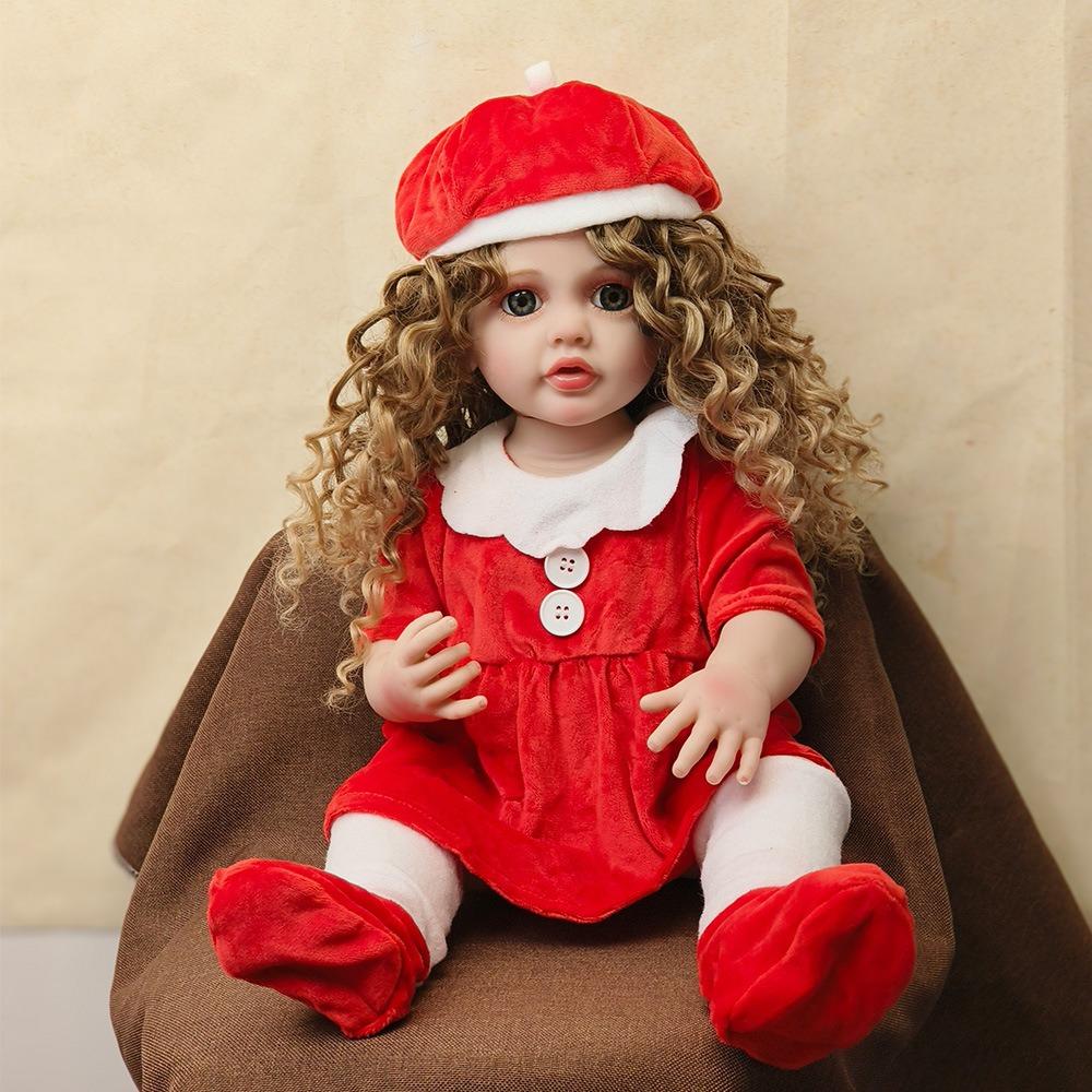 

22 55 см полностью виниловая кукла-реборн Betty Lovely Baby Girl кукла с популярной в Африке афро-прической реалистичная принцесса имитация малышей куклы для детей