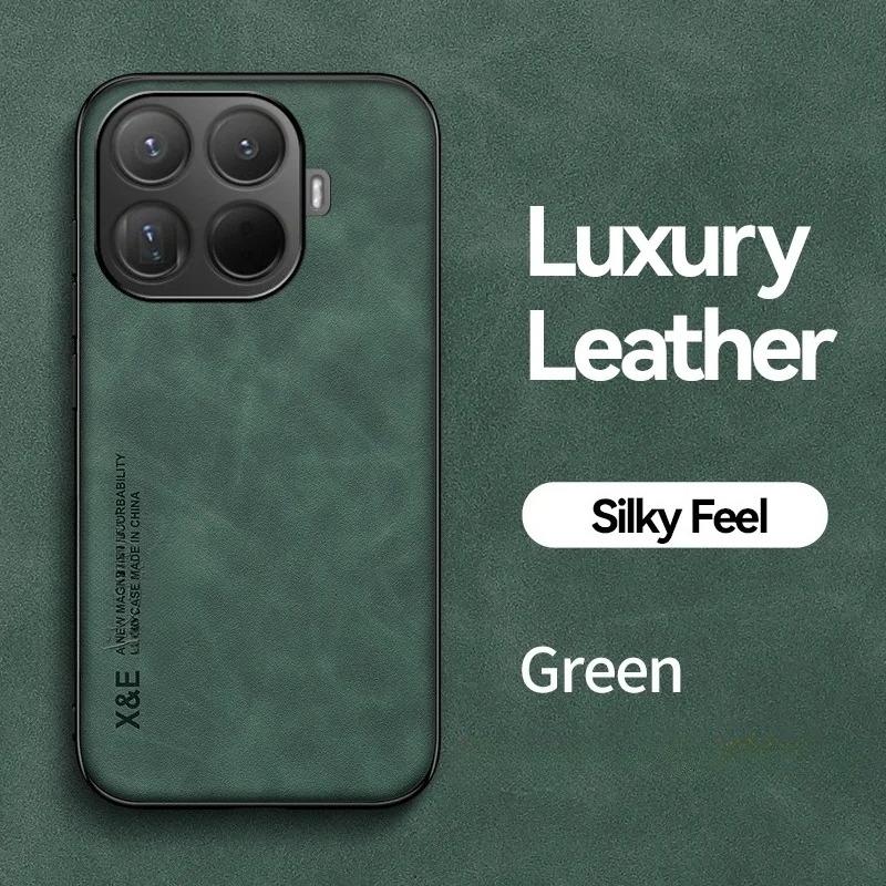 Luxury Busines Lambskin Skin-friendly Leather Case For Xiaomi 15 14 13 Ultra T/Pro Soft Silicone Border Shockproof Protect Cover