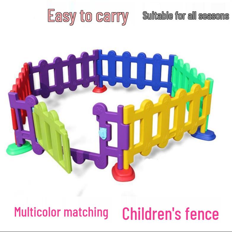 Children's Safety Play Fence - Plastic Railing for Kindergarten or Play Area