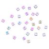 200 ცალი Mix Square Acrylic Alphabet Beads Charms Large Hole DIY Crafts 1