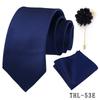 Men's Wine Red Striped Tie, Pocket Square & Brooch Set for Weddings & Banquets