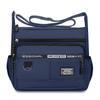 Simplified Men's Canvas Crossbody Bag - Multi-Compartment, Large Capacity, Outdoor Casual, Single Shoulder