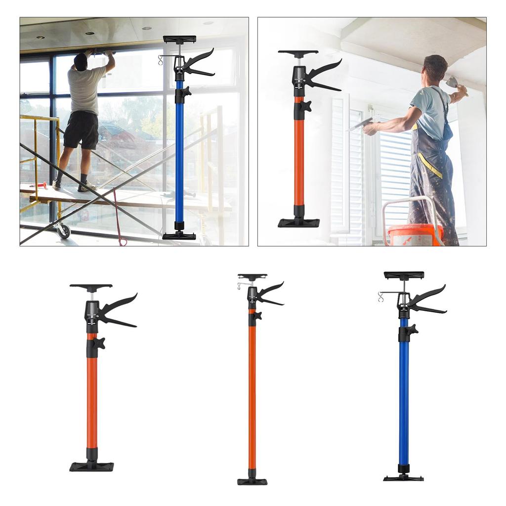 Telescopic Support Rod Lift Tool Stainless Steel for Installing Cabinets Orange 50 to 110cm