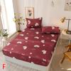 1pcs Printed Fitted Sheet Four Corners With Elastic Band Bed Sheet Mattress Cover (No Pillowcase)