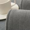 Universal Chenille Herringbone Sofa Cushion: Non-slip, Dirt-Resistant, All-Season Japanese Style Solid Color Cover