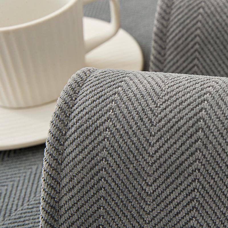 Universal Chenille Herringbone Sofa Cushion: Non-slip, Dirt-Resistant, All-Season Japanese Style Solid Color Cover