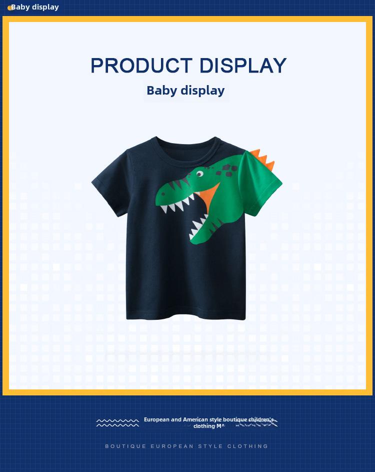 New Summer Boys' Short-Sleeve T-Shirt - European & American Style Kids' Apparel