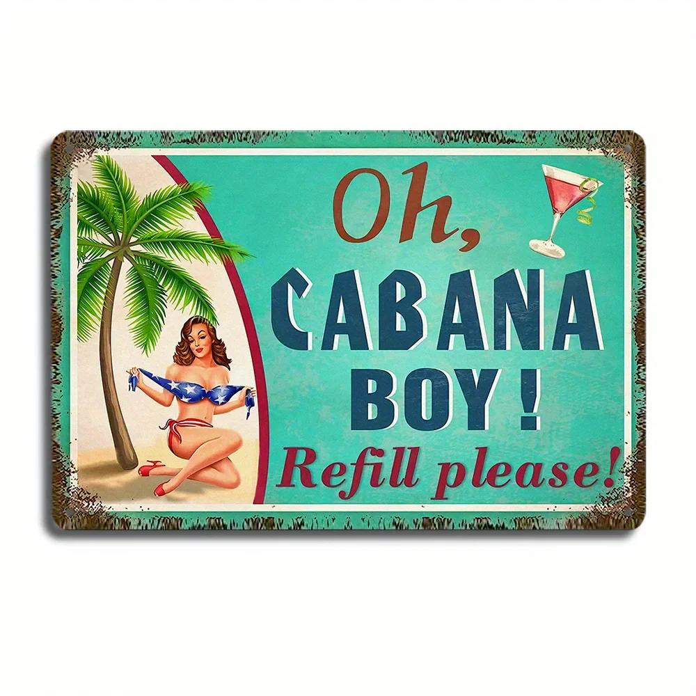 Placa Metálica Vintage Pinup Girl Café Encantadora Arte de Parede Para Casa Café Bar Apartamento & Decoração de Restaurante - Presente de Feriado Perfeito