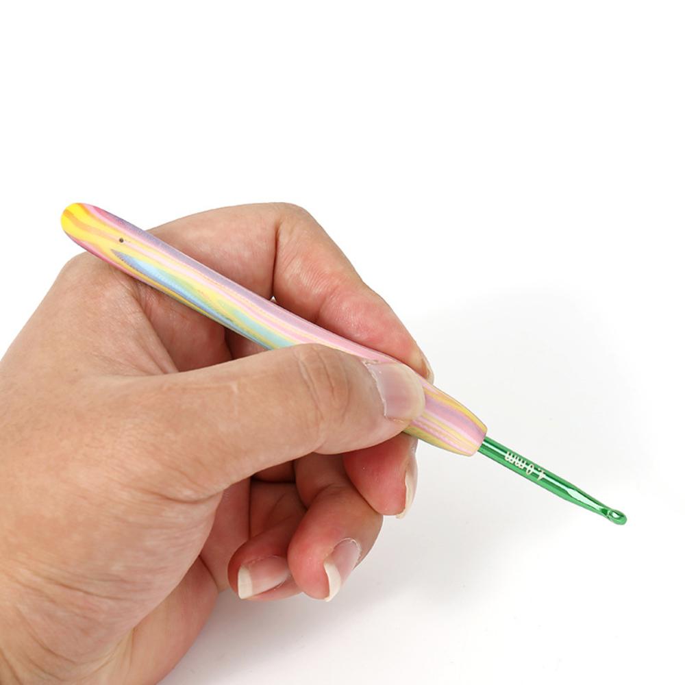 9PCS Crochet Hooks Set  MultiColor Ergonomic Crochet Hooks Crochet Lovers Gift
