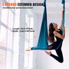 Aerial Yoga Hammock & Swing, 5.5 Yards, Aerial Yoga Starter Kit with 100gsm Nylon Fabric, Full Rigging Hardware & Easy Set-up Guide, Antigravity