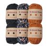 6 Rolls Handmade Fabric Strip DIY T-shirt Yarn Knitting Yarn for Knitting, Crocheting and Crafting for Hand DIY Bag